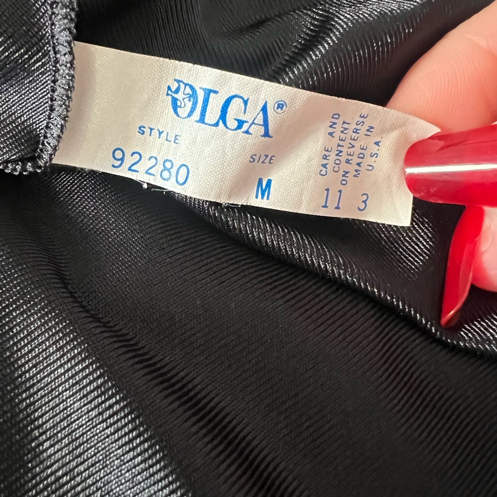 Olga Black Satin Backless Dress - Picture 3 of 3